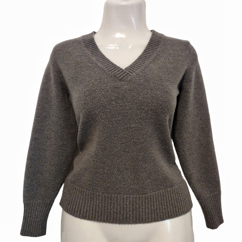 Banana Republic - Fine Italian Merino Wool V-Neck Sweater